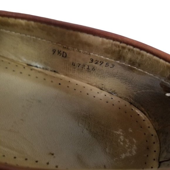 Allen Edmonds Mens 9.5D Brown Leather Woodstock Do - Picture 8 of 9